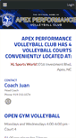 Mobile Screenshot of apexperformancevolleyballclub.com